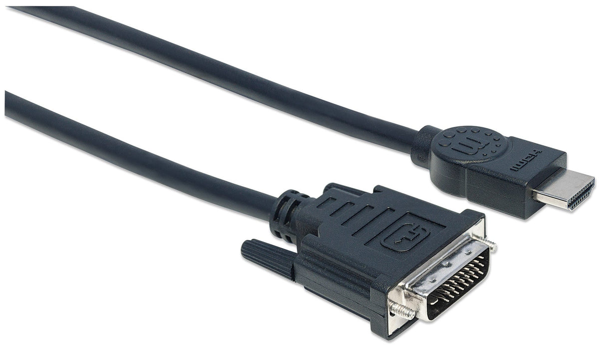 Manhattan Cable HDMI a DVI-D Cable Derecho Derecho Oro 3 m
