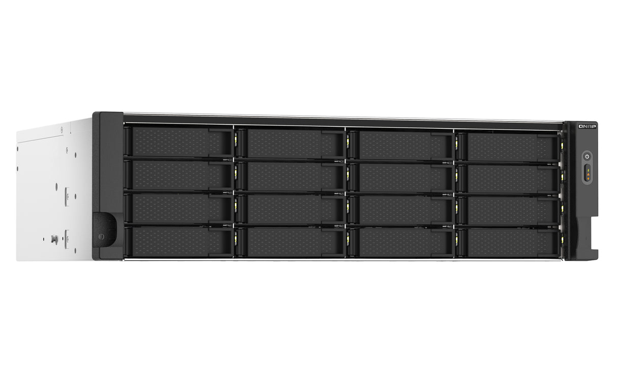 QNAP TS-1673AU-RP-16G servidor NAS o de almacenamiento Bastidor (3U) Ryzen Embedded V1500B 16 GB DDR4 0 TB QNAP QTS Negro, Gris