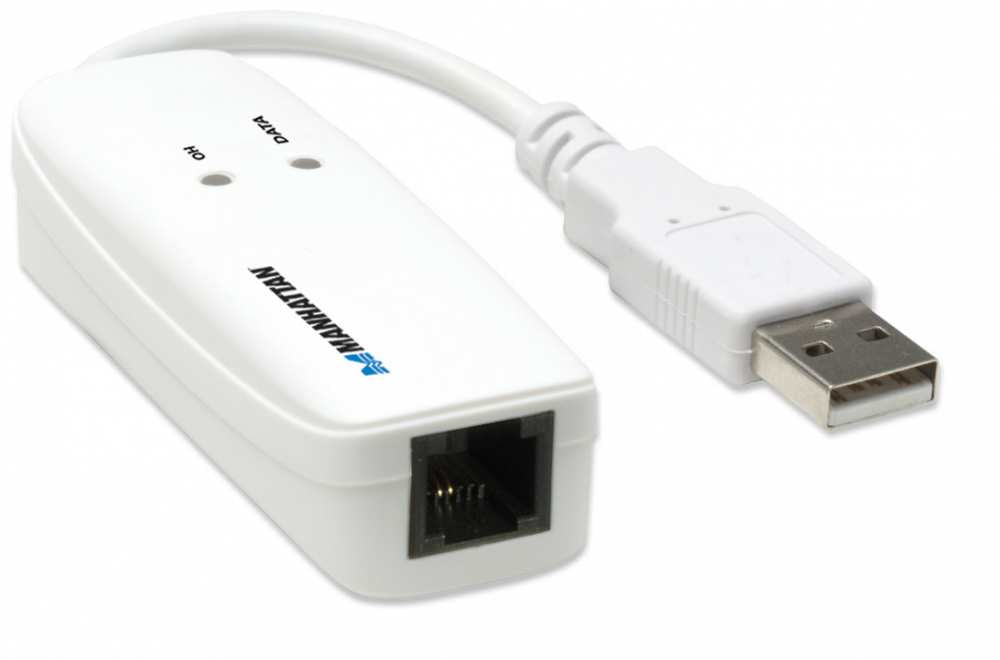 Manhattan Módem USB módems 56 Kbit/s USB 14.4Kb/s ITU-T V.44, V.42bis, MNP 5