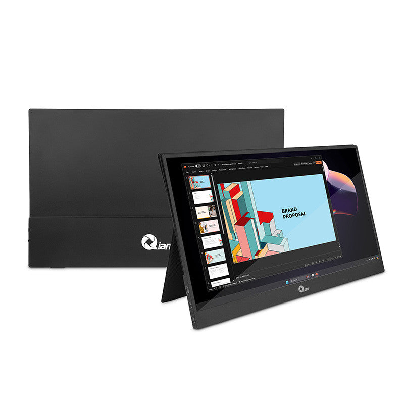 Qian QMP-IP16S televisor y monitor portátil Negro 39.6 cm (15.6") LCD 1920 x 1080 Pixeles, Full HD, 16.7 millones de col