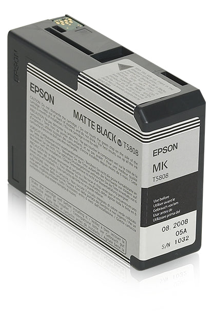 Epson Cartucho T580800 negro mate Cartucho de Tinta Tinta a base de pigmentos Impresión por inyección de tinta Stylus Pro 3880
Stylus Pro 3800 1 pieza(s)