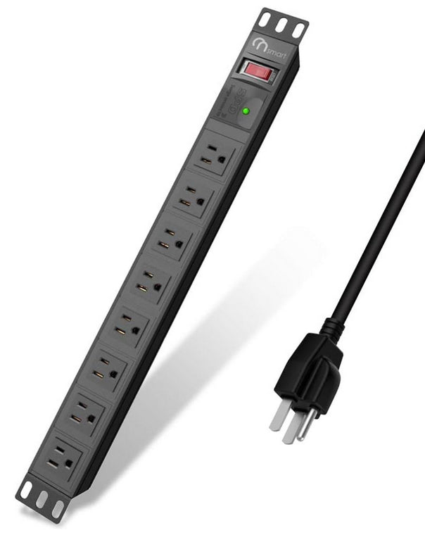 Ugreen 25354 base múltiple 1,8 m 8 salidas AC Interior Negro