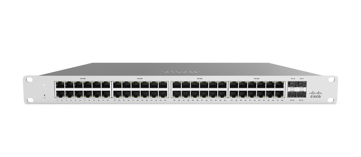 Cisco Meraki MS120-48 Gestionado L2 Gigabit Ethernet (10/100/1000) 1U Gris, Montaje en rack