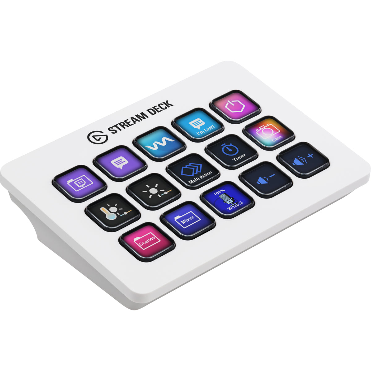 Elgato 10GBA9911 teclado Juego USB Blanco, Mini, Alámbrico | Teclados