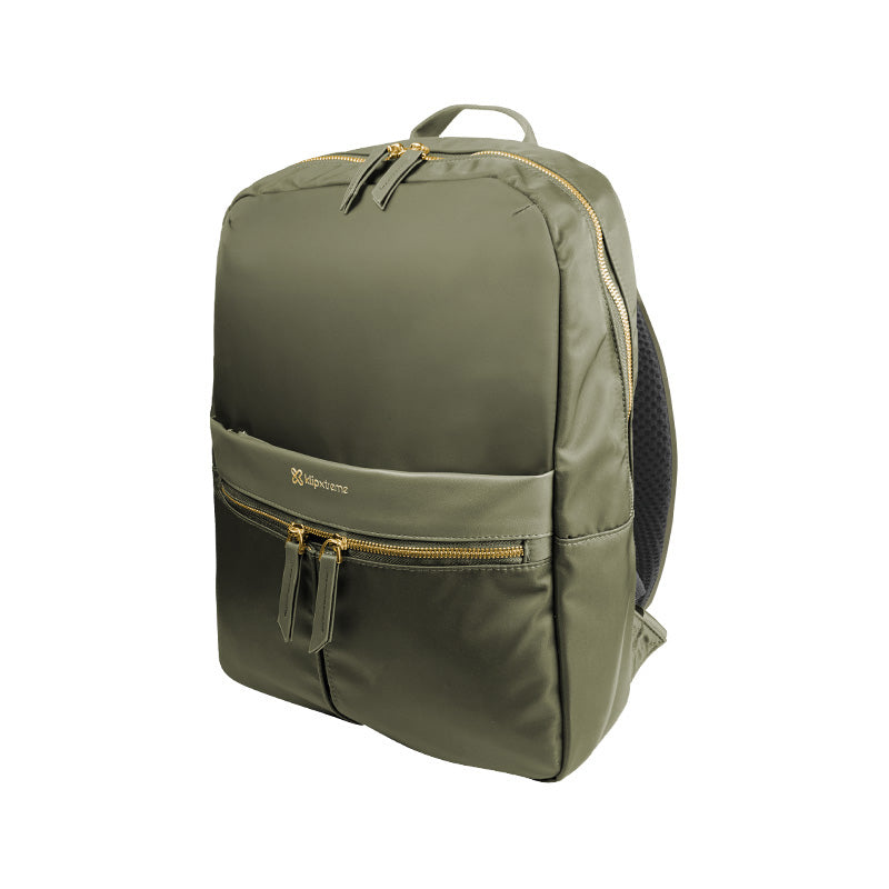Klip Xtreme Bari mochila Mochila casual Verde Nylon, Poliéster, Poliuretano, Ciudad, Unisex, Compartimento del portátil