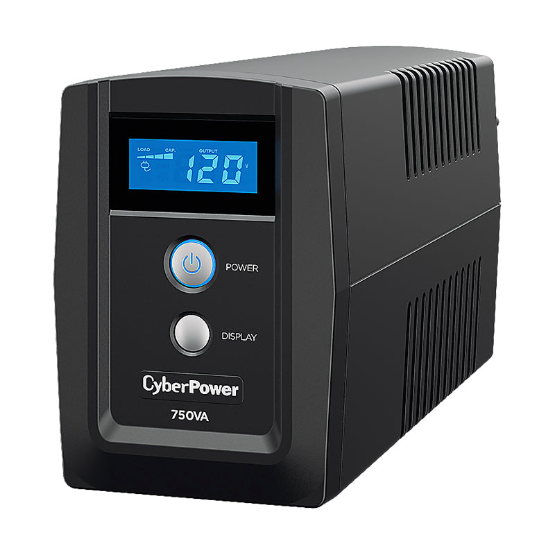 No Break CyberPower OM750ATLCD 750VA-300W LCD-AVR-6 Cont, Puerto USB, Protección RJ11