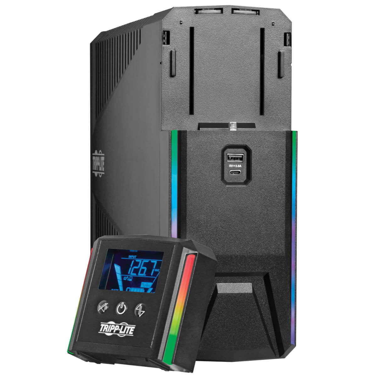 Tripp Lite SMART1200PSGLCD Respaldo por Batería del UPS para Juegos con Onda Sinusoidal Pura de 1200VA 720W 120V - LCD,