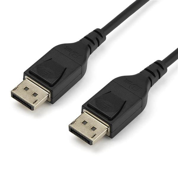 StarTech.com Cable DisplayPort 1.4 de 2m - Certificado VESA - 8K 60Hz - HBR3 - HDR - Super HD - Cable Delgado de Monitor DP a Conector DP - UltraHD 4K 120Hz - Cable Delgado de Vídeo DP 1.4 Cable Derecho Derecho Oro 1.4