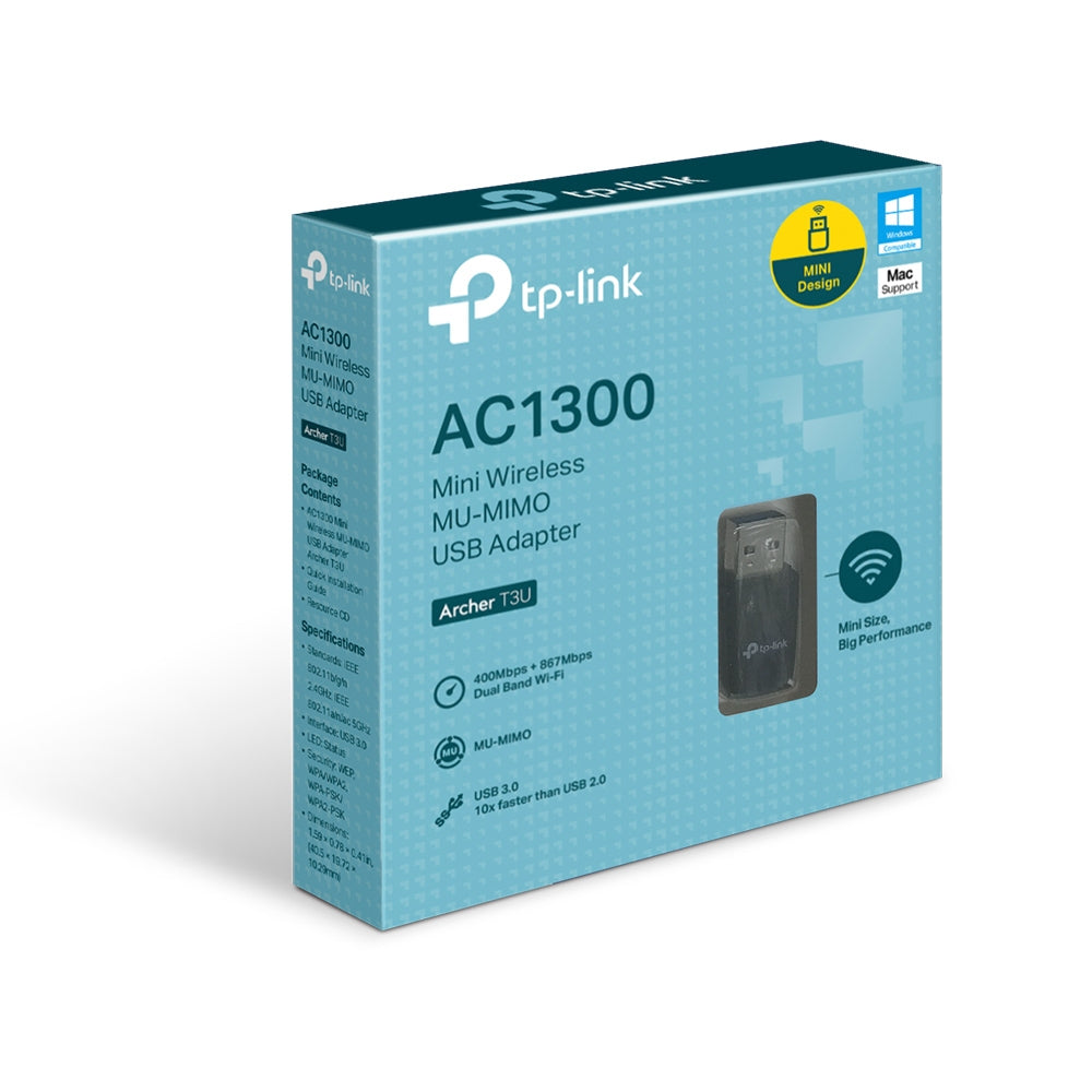 TP-Link Archer T3U tarjetas de red Inalámbrico USB WLAN 3.2 Gen 1 (3.1 Gen 1)