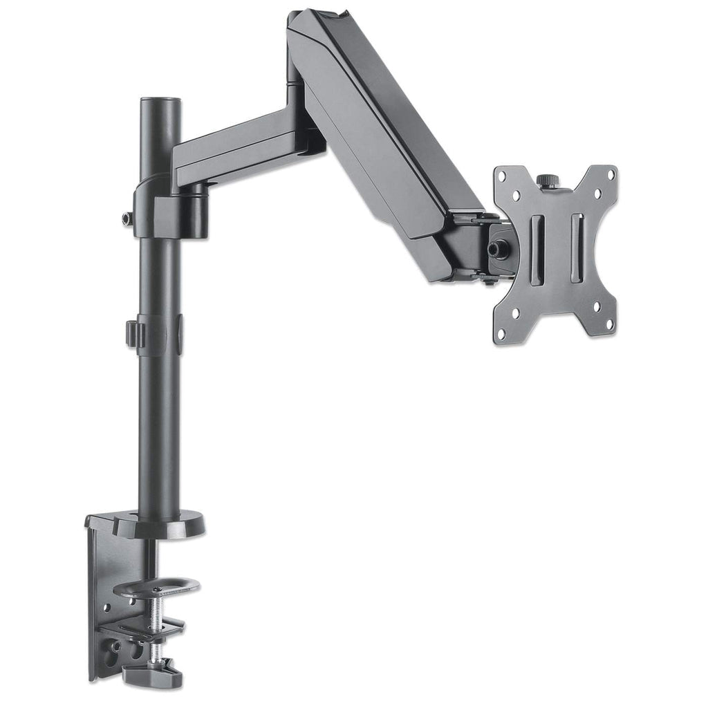 Soporte universal de pared para monitor MANHATTAN con pistón a gas,Soporta un monitor de 17