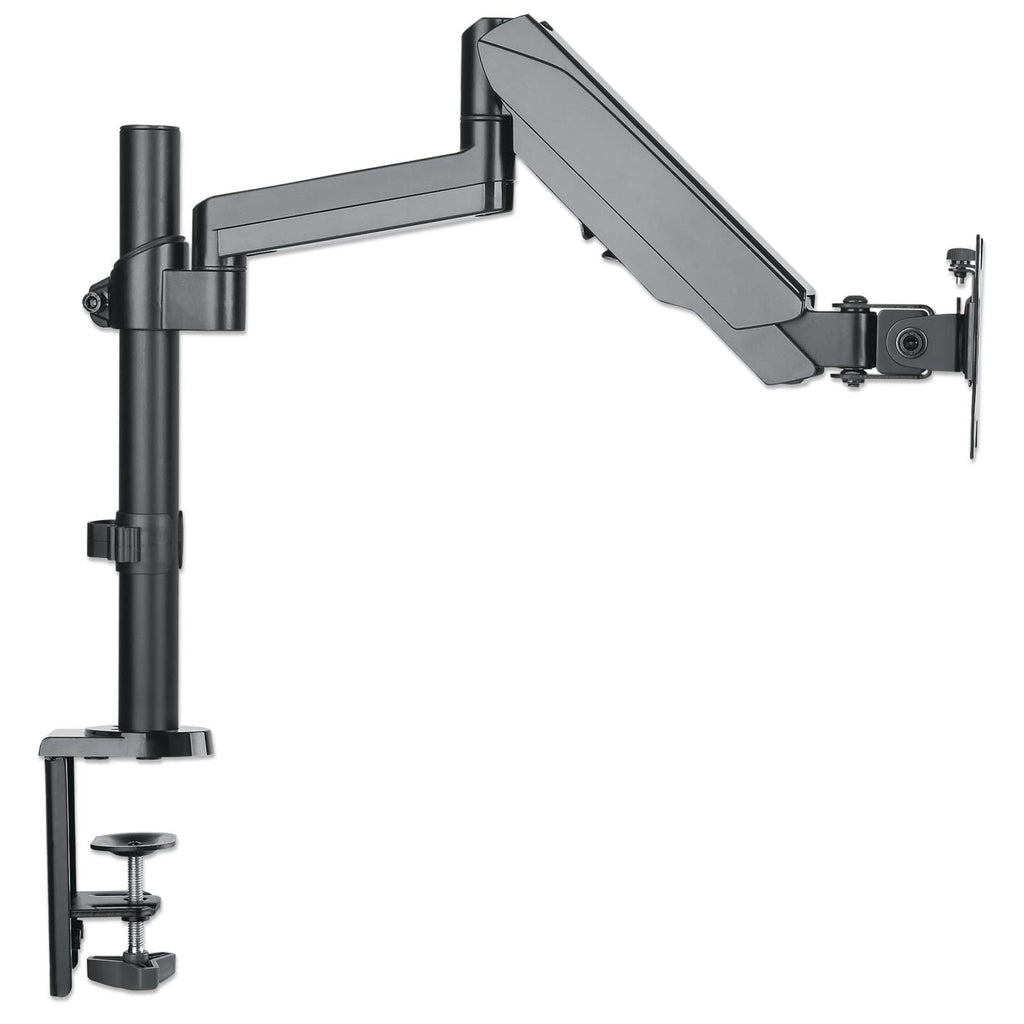 Soporte universal de pared para monitor MANHATTAN con pistón a gas,Soporta un monitor de 17