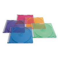 Verbatim 94178 fundas para discos ópticos Sobre para CD 1 discos Azul, Verde, Naranja, Rosa, Púrpura Plástico