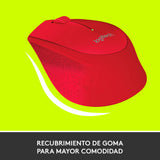 Mouse Óptico Logitech M280 Inalámbrico, Rojo - 910-004286 FullOffice.com 