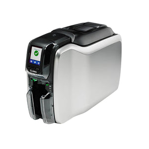 Zebra ZC300 Impresoras de tarjetas plásticas Pintar por sublimación/Transferencia térmica Si Negro, Plata