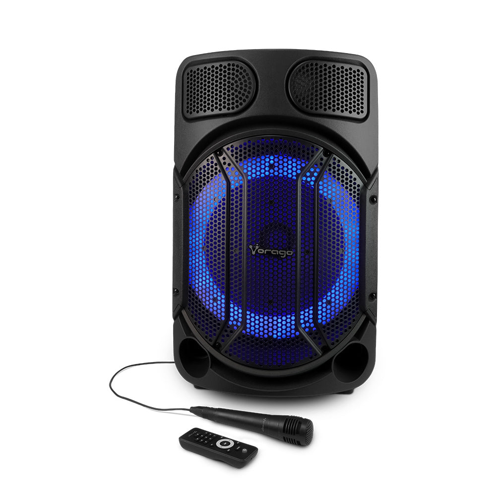 BAFLE VORAGO KSP-502 15" 80W FM BLUETOOTH RECARGABLE 1 MICRÓFONO TWS