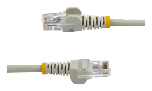 StarTech.com Cable de 1m Gris de Red Fast Ethernet Cat5e RJ45 sin Enganche - Cable Patch Snagless Cables de red 1 m Cat5