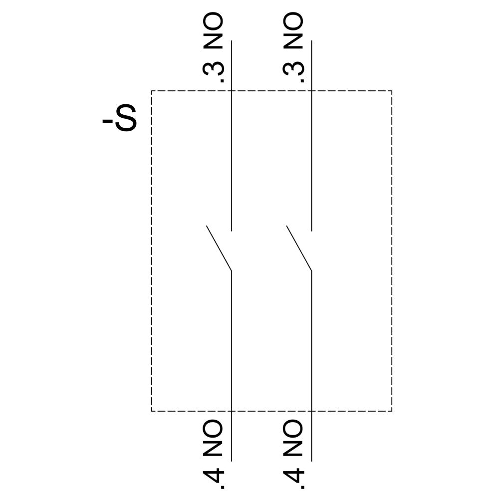 Siemens ACT 2BL60-1NA0 - Knebelschalter 2 NO 3 Schaltstellungen rastend