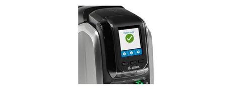 Zebra ZC300 Impresoras de tarjetas plásticas Pintar por sublimación/Transferencia térmica Si Negro, Plata