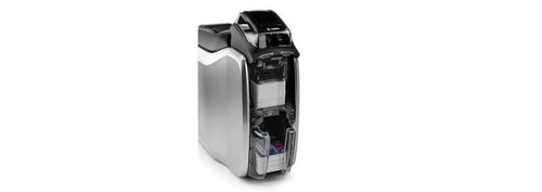 Zebra ZC300 Impresoras de tarjetas plásticas Pintar por sublimación/Transferencia térmica Si Negro, Plata