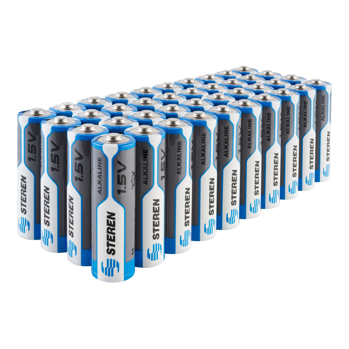Steren BAT-AA40 pila de uso doméstico Batería de un solo uso AA Alcalino, 40 pieza(s), Cd (cadmio), Hg (mercurio)