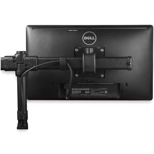 StarTech.com Brazo para Escritorio de Dos Monitores - con Barra Horizontal - Soporte de Mordaza/Ojal para Escritorio Monitor Negro