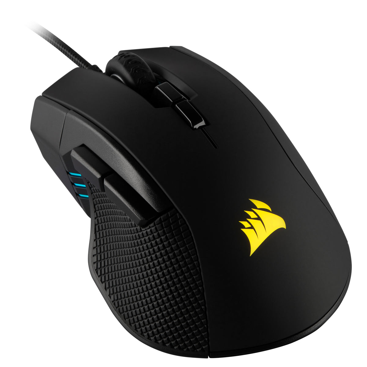 Corsair IRONCLAW RGB FPS/MOBA Gaming Mouse ratón Juego Diestro USB tipo A Óptico 18000 DPI, Negro