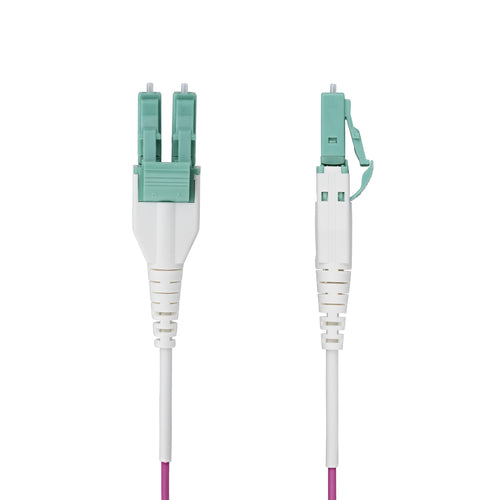 StarTech.com Cable de Fibra Óptica Multimodo OM4 LC a LC UPC de 7m - 50/125µm - 40G/100G - Violeta Érica - LOMMF/VCSE -