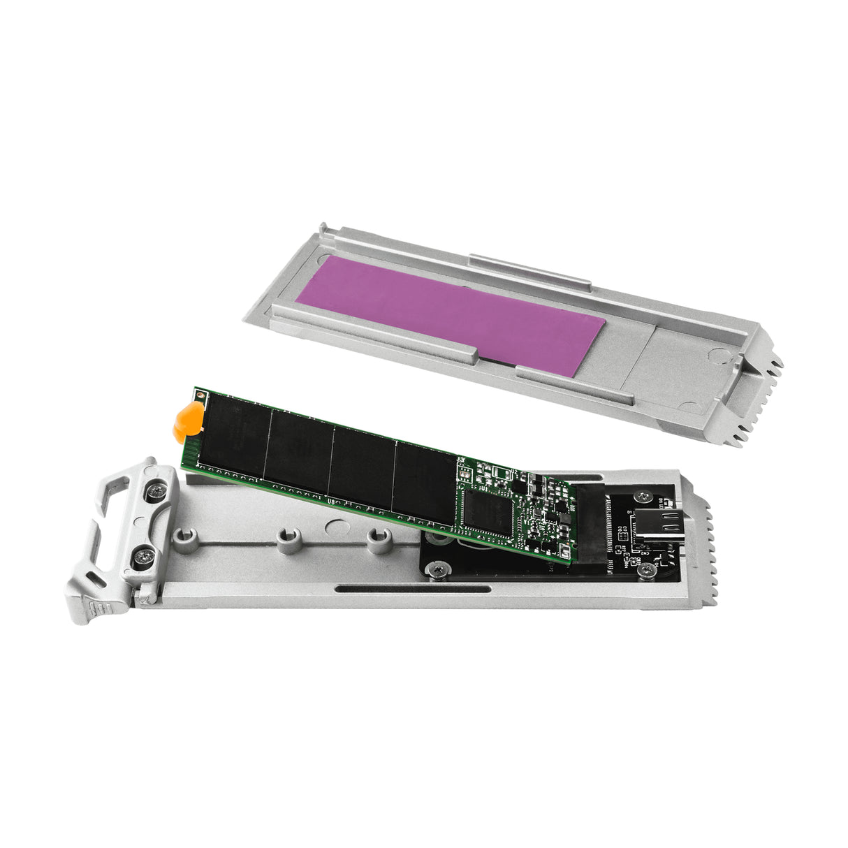 Cooler Master Oracle Air Carcasa para SSD Plata M.2, 10 Gbit/s, Conexión USB
