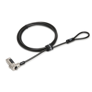 Kensington Candado fino de combinación en serie N17 para portátiles con ranuras tipo "wedge" Cable Cerradura con combinación Kensington Con forma de cuña Standard