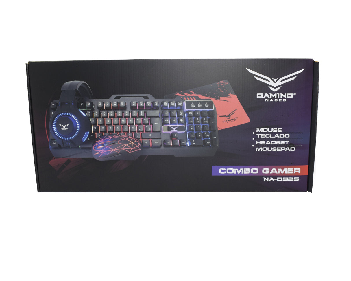 Kit Gamer Naceb Technology NA-0925, USB, Alámbrico, 2400 DPI