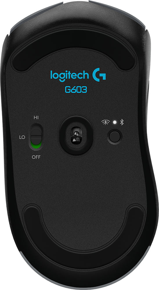 Logitech G G603 LIGHTSPEED ratón Juego Ambidiestro RF inalámbrico Óptico 12000 DPI, Negro