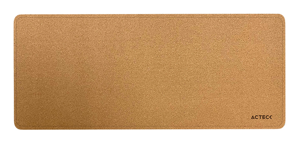 Acteck TP676LC protector de escritorio Imitación piel Negro, Café, 800 mm, 350 mm
