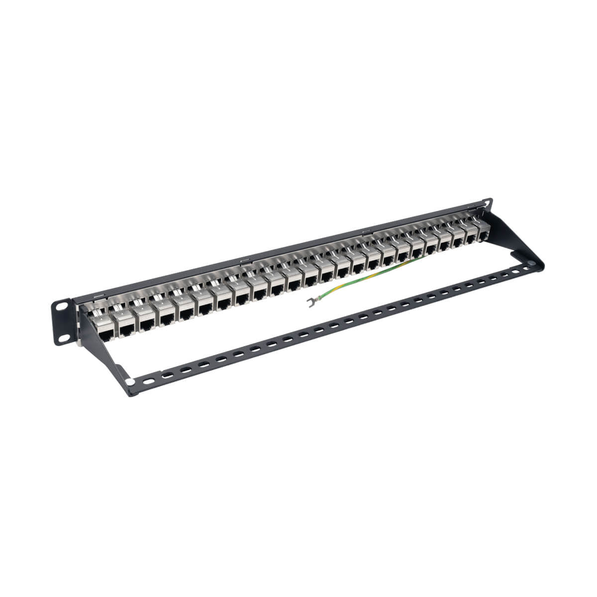 Tripp Lite N254-024-SH-6A Panel de Conexiones de Alimentación Cat6a, Ethernet RJ45, Blindado STP de