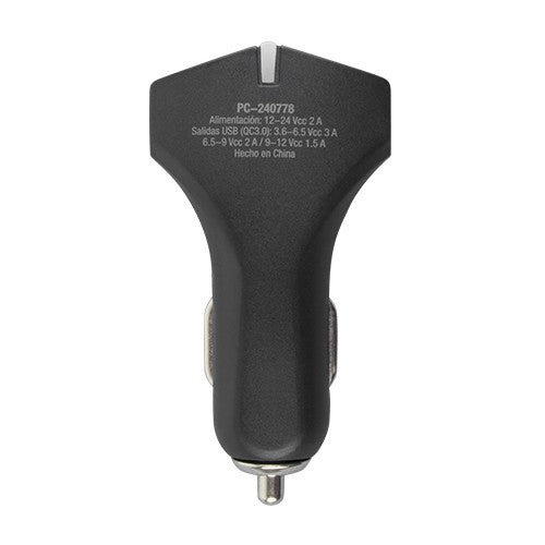 Perfect Choice PC-240778 cargador de dispositivo móvil Universal Negro Encendedor de puros Carga rápida Auto