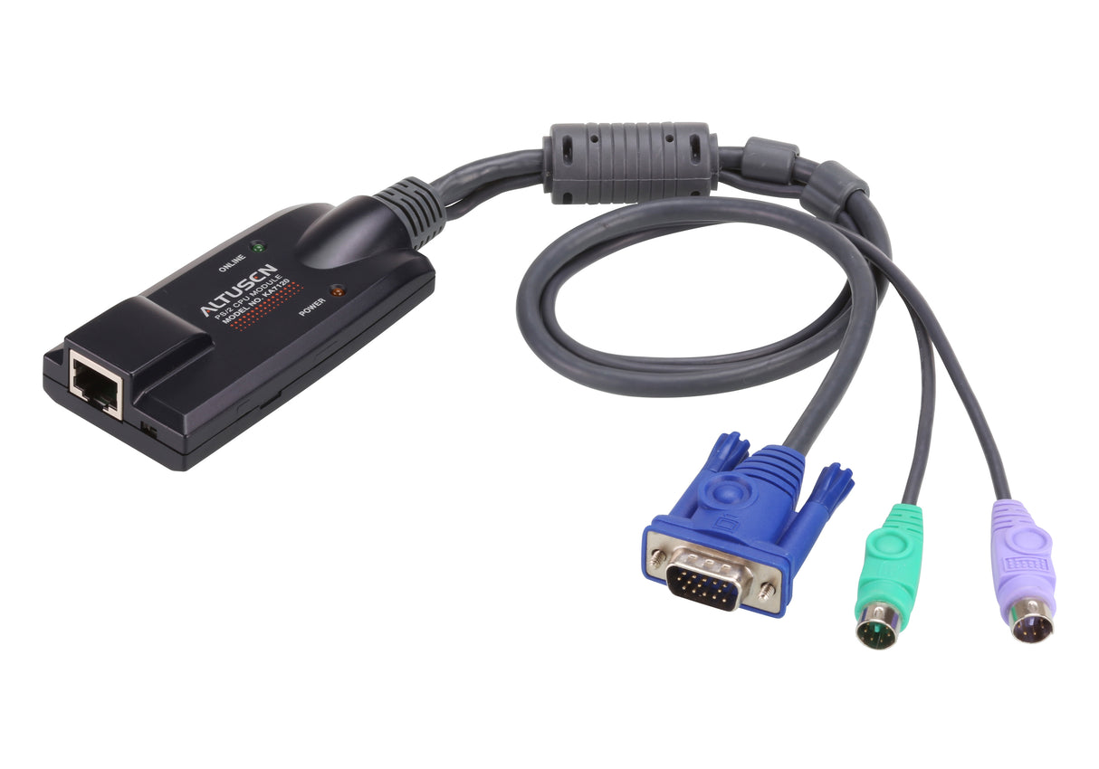 ATEN KA7120 cable para video, teclado y ratón (kvm) Negro