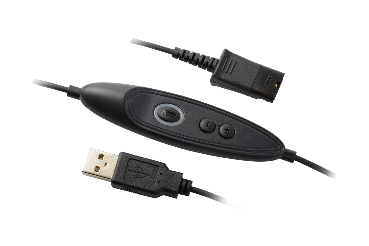 DN1011, Cable de conexión de QD tipo Poly a USB-A, con controles