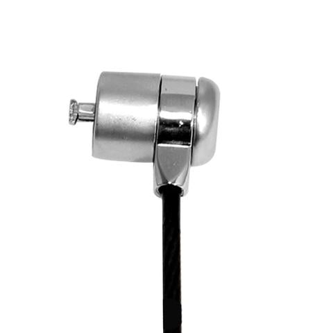 TechZone TZCKL01-BULK cable antirrobo Negro, Acero inoxidable 1.8 m, Cerradura con combinación