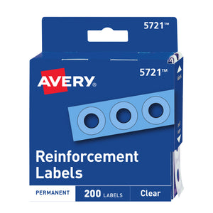 Refuerzos de hojas AVERY color transpare