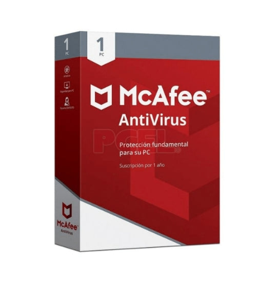 McAfee ANTIVIRUS 1 PC Seguridad antivirus Completo Español 1 licencia(s) 1 Año(s)
