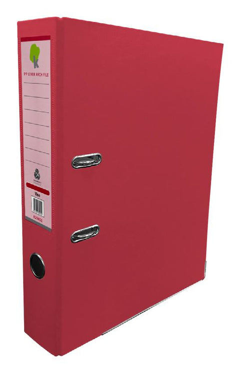 Techmakro KIT-0121 carpeta de cartón Carta Rojo, Anillo D, Almacenamiento, Cloruro de polivinilo (PVC)