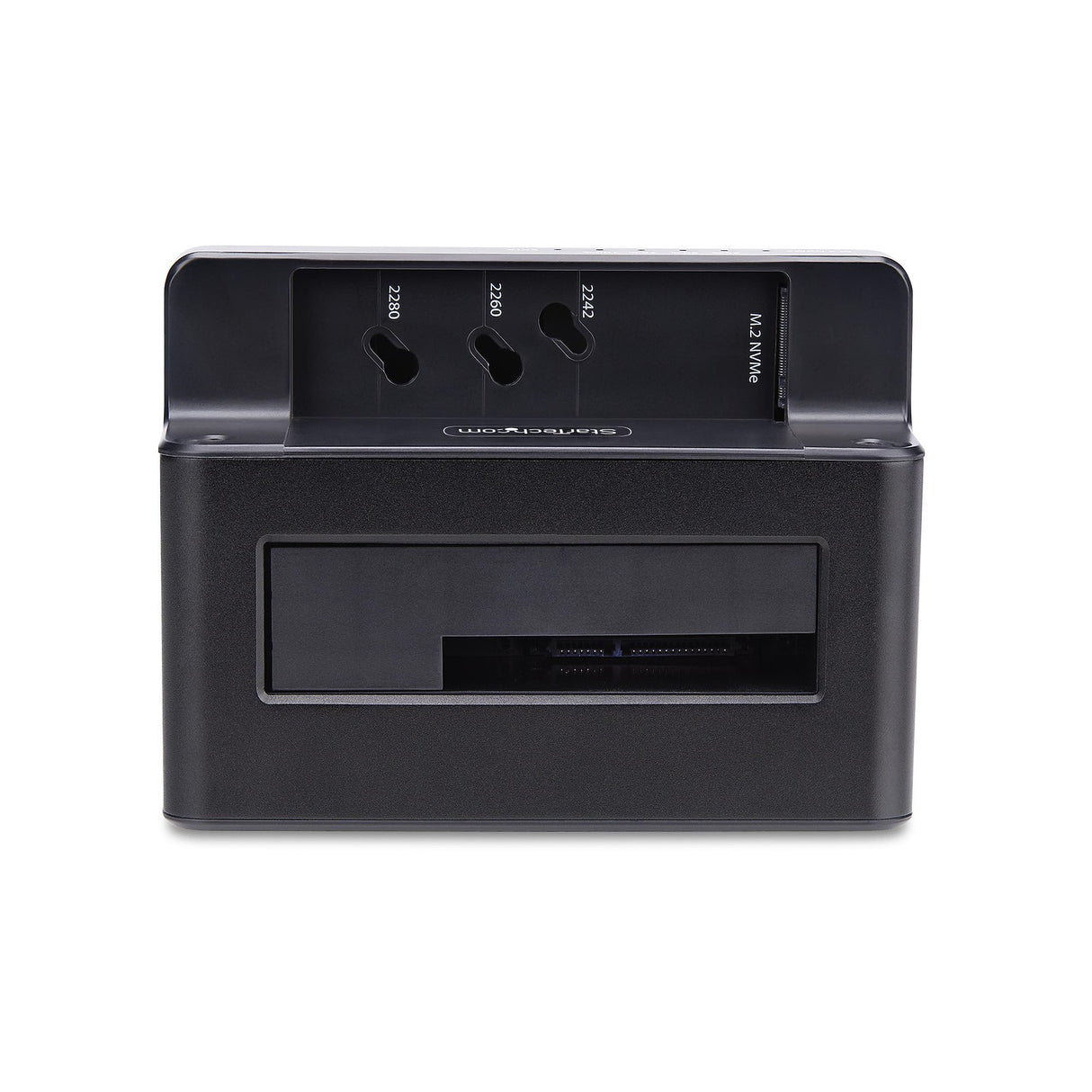 StarTech.com Clonador NVMe M.2 a SATA de 2.5/3.5 - Dock Duplicador Autónomo de 2 Bahías para SSD - Bidireccional NVMe a