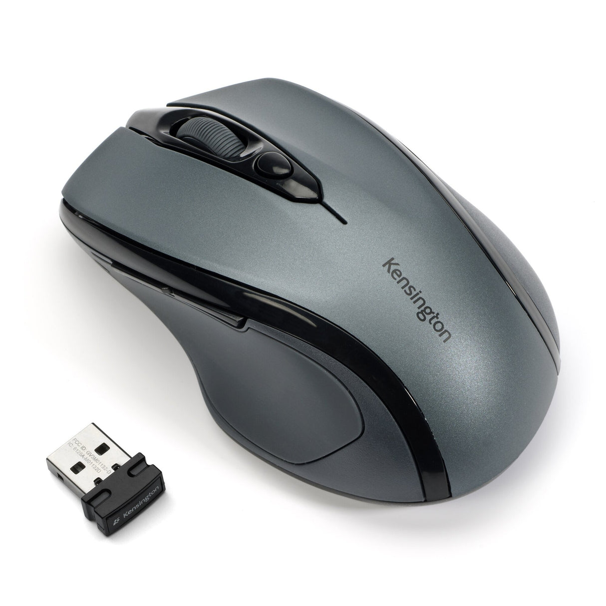 Kensington Ratón inalámbrico Pro Fit tamaño mediano, gris grafito Ratón Inalámbrico RF inalámbrico Óptico 1600 DPI