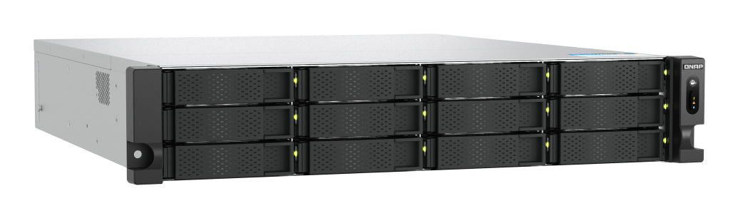 QNAP TS-h1277AXU-RP NAS Bastidor (2U) AMD Ryzen™ 7 32 GB DDR5 0 TB QNAP QTS Aluminio, Negro