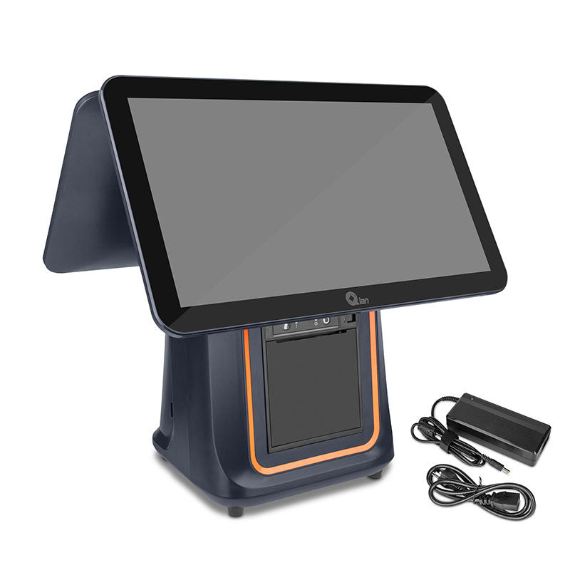 Qian QOS-A09TC-01 sistema POS RK3568 2 GHz 39.6 cm (15.6") 1366 x 768 Pixeles Pantalla táctil, 250 cd / m², Capacitiva,