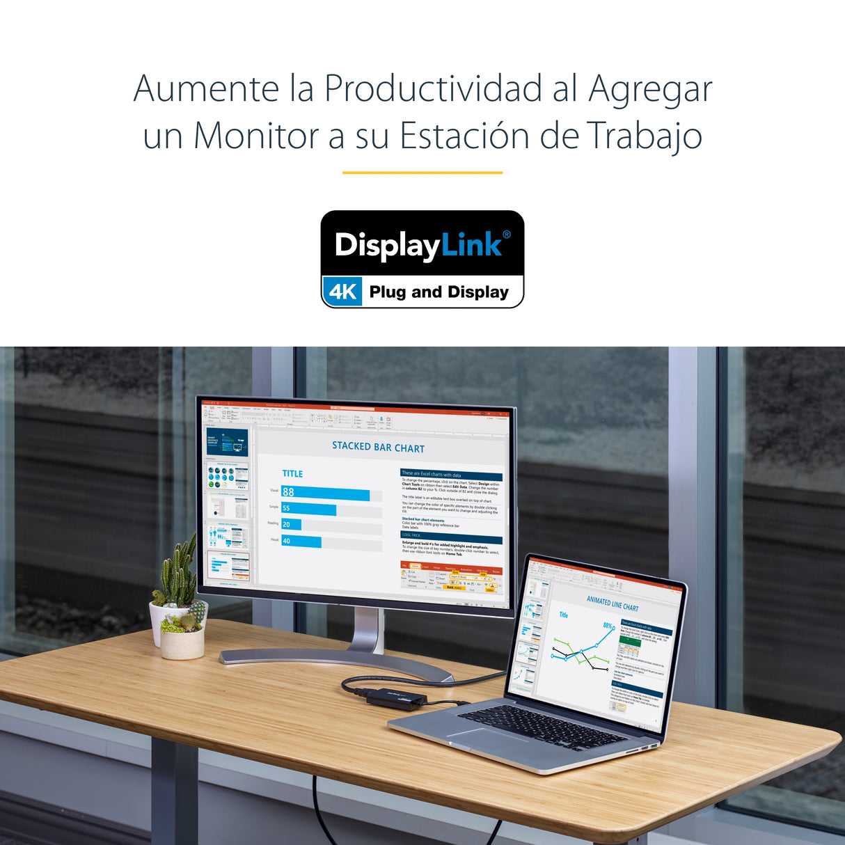 StarTech.com Adaptador USB 3.0 HDMI - Certificado con DisplayLink - 1920x1200 Adaptadores gráficos USB 3.2 Gen 1 (3.1 Ge