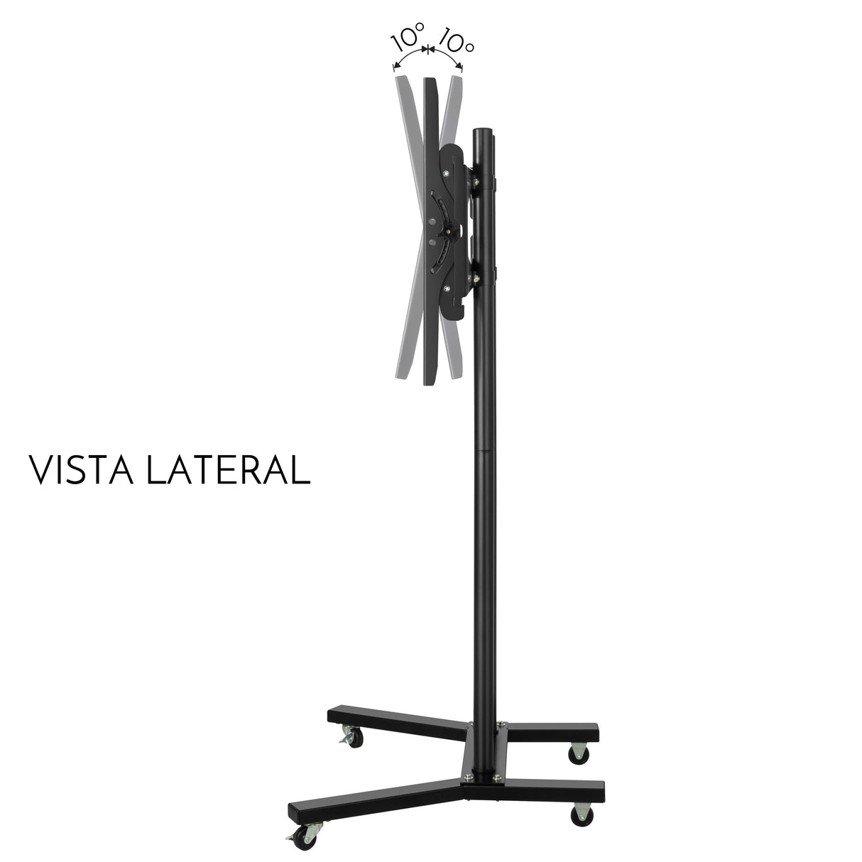 Steren STV-150 soporte para monitor 152,4 cm (60") Pared Negro