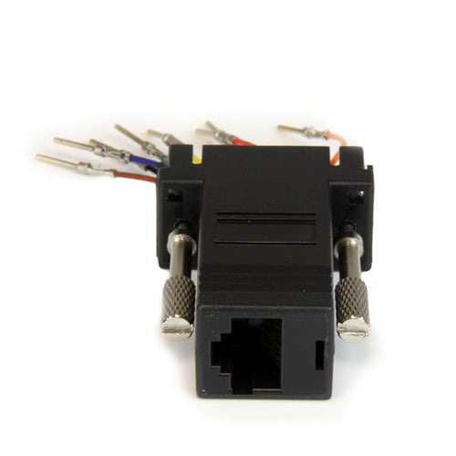 StarTech.com Adaptador Conversor Modular Serie de DB9 a RJ45 - Macho a Hembra Cambiadores de género para cables DB-9 RJ-