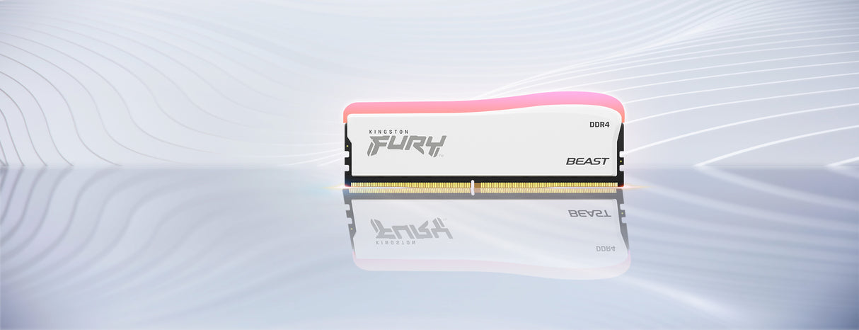 Kingston Technology 8GB 3600MT/s DDR4 CL17 DIMM FURY Beast blanco RGB SE Memoria RAM 17 8 GB 1 x 8 GB DDR4