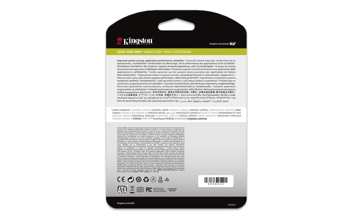 Kingston Technology DC500 3.84 TB 2.5" Serial ATA III 3D TLC, 555 MB/s, 6 Gbit/s