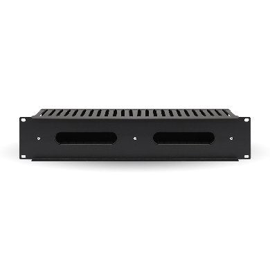 BRobotix 830878 Accesorios para rack Panel de gestión de cables Negro 2U